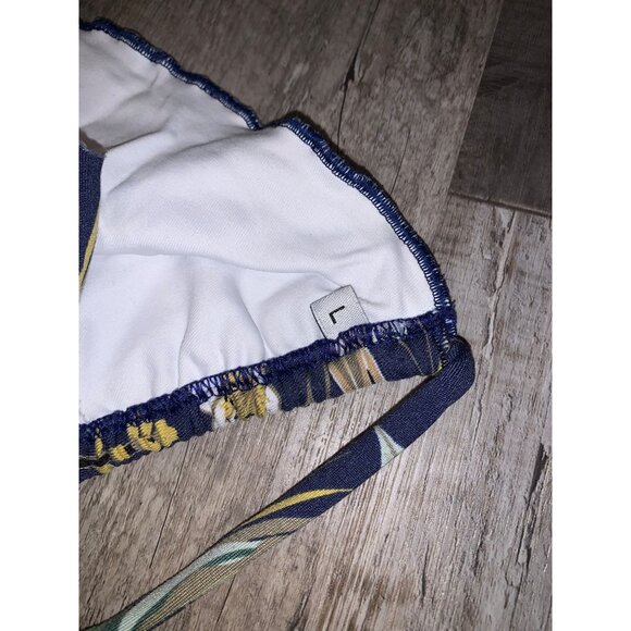 ZOEW Womens Floral String Bikini Swimsuit Set Size L - Picture 6 of 6